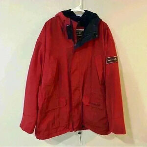 Timberland Weather Gear Red Heavy Duty Jacket Men’s Size Large